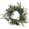 Northlight; Northlight Pre-Lit LED Mixed Pine and Berries B/O Christmas Wreath - 16" - Warm White Lights; Category:Lighted Christmas Wreaths; Image:2